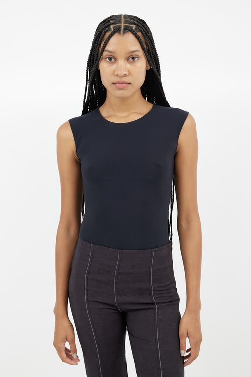 Maison Margiela Black Stretch Sleeveless Bodysuit