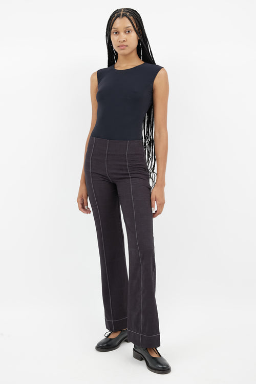 Maison Margiela Black Stretch Sleeveless Bodysuit