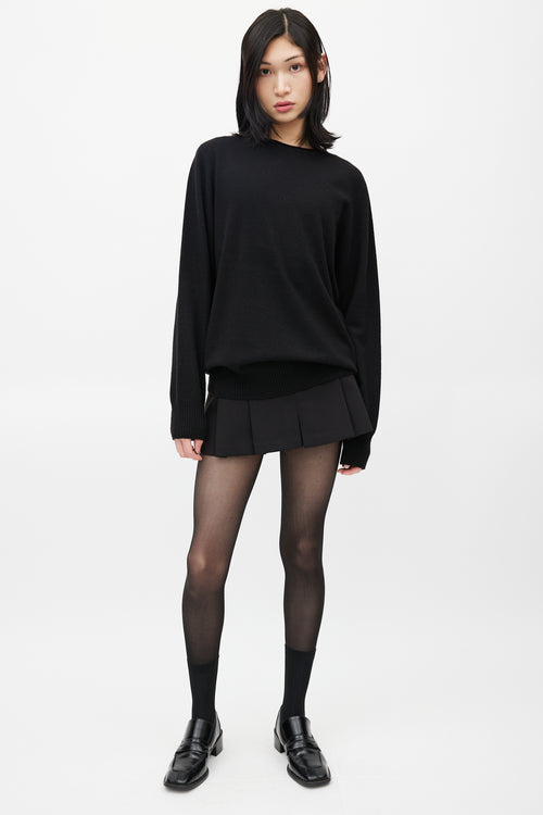 Maison Margiela Black Wool Knit Sweater