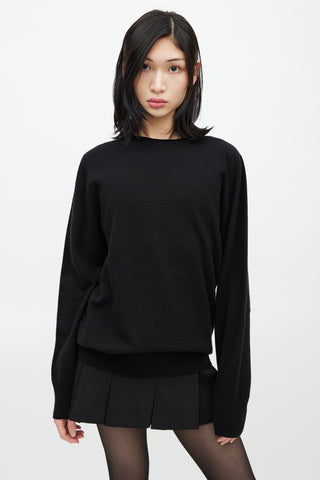 Maison Margiela Black Wool Knit Sweater