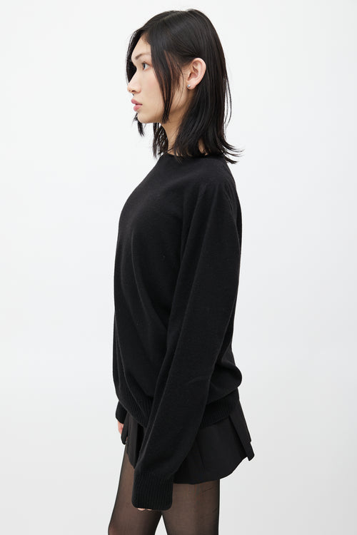 Maison Margiela Black Wool Knit Sweater