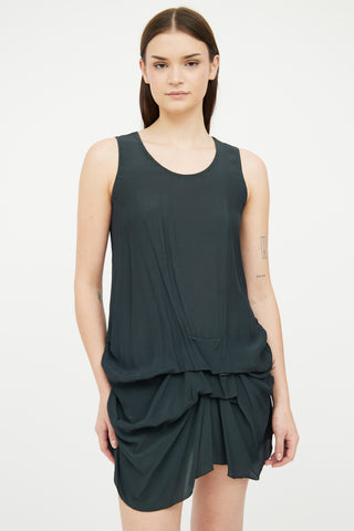 Marni Grey Ruched Dress