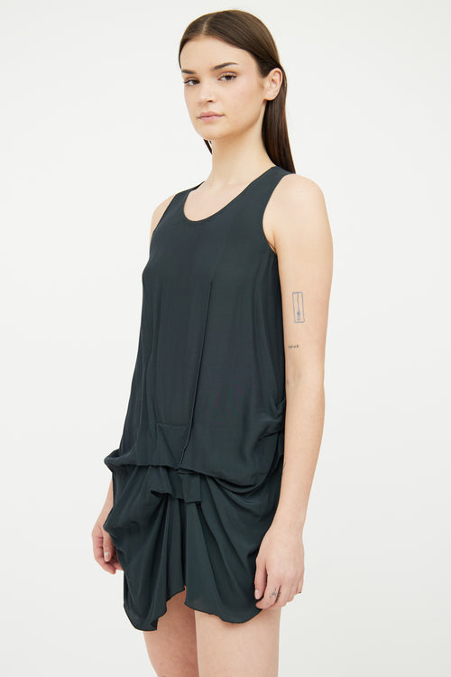 Marni Grey Ruched Dress