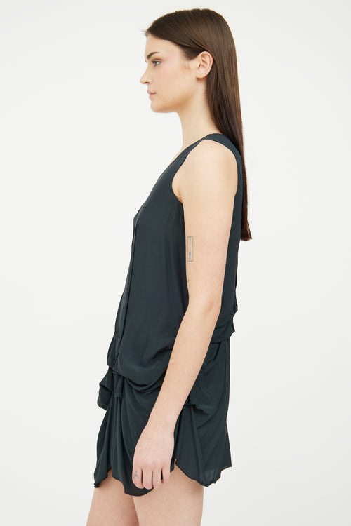 Marni Grey Ruched Dress