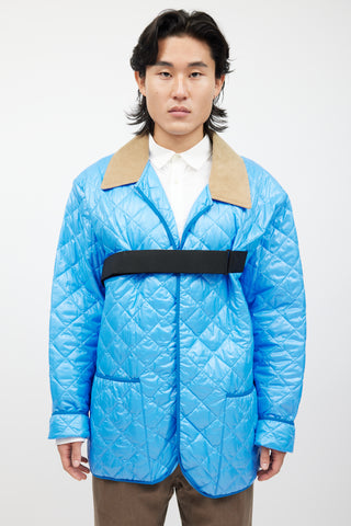 Maison Margiela Blue 
Black Quilted Chore Jacket