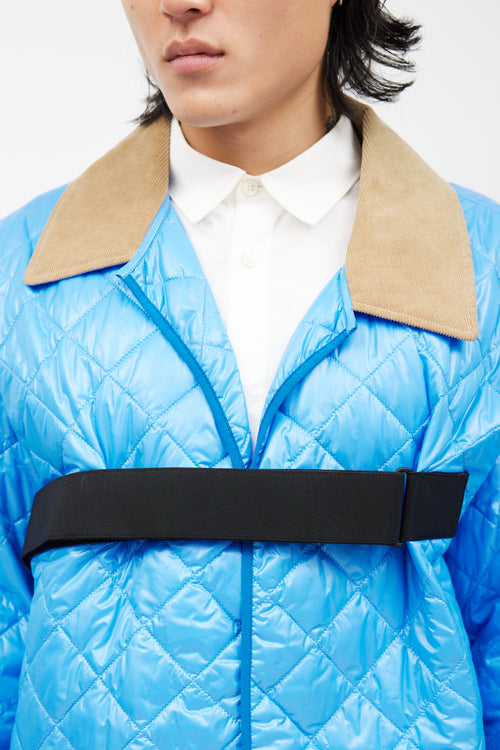 Maison Margiela Blue 
Black Quilted Chore Jacket