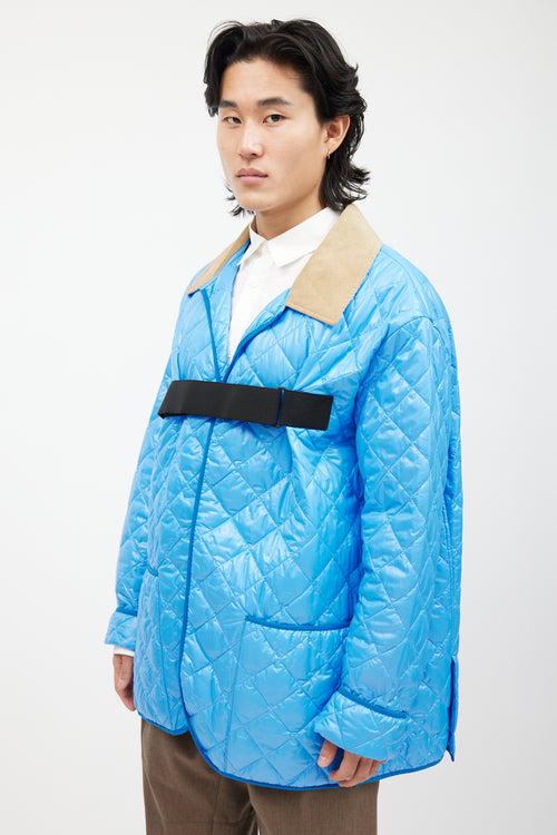 Maison Margiela Blue 
Black Quilted Chore Jacket