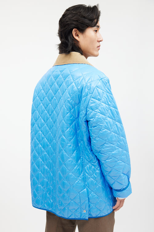 Maison Margiela Blue 
Black Quilted Chore Jacket