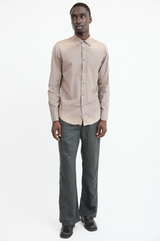 Maison Margiela Brown Faded Shirt