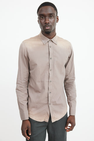 Maison Margiela Brown Faded Shirt