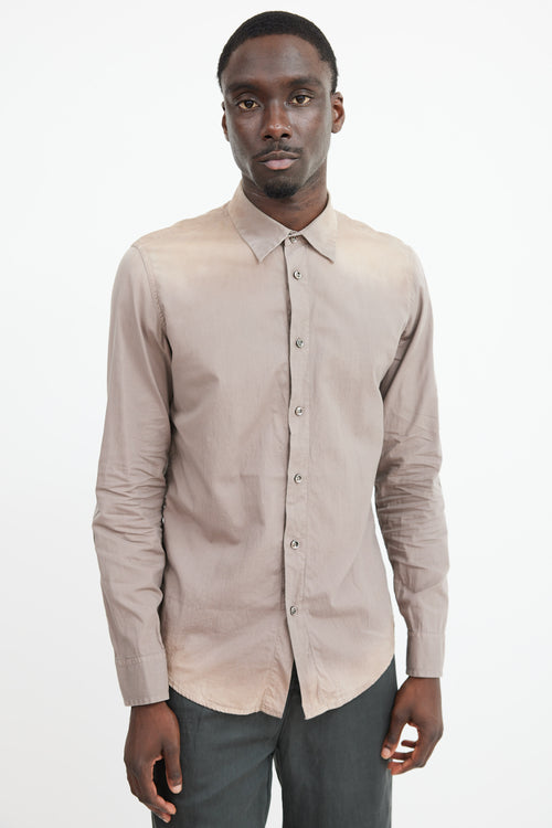 Maison Margiela Brown Faded Shirt