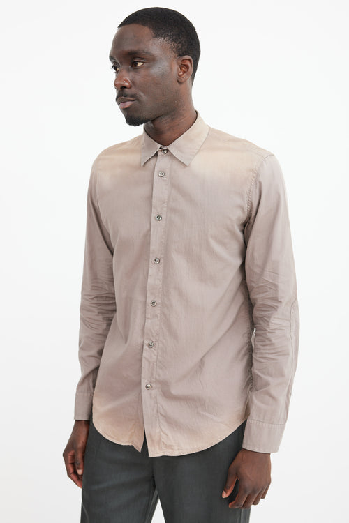 Maison Margiela Brown Faded Shirt