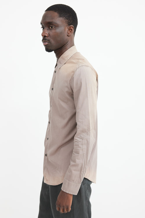 Maison Margiela Brown Faded Shirt