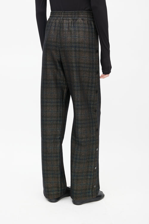 Maison Margiela Brown 
Multicolour Wool Plaid Track Pant