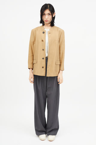 Maison Margiela Brown Silk Blazer