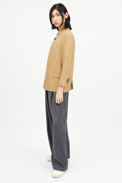 Maison Margiela Brown Silk Blazer