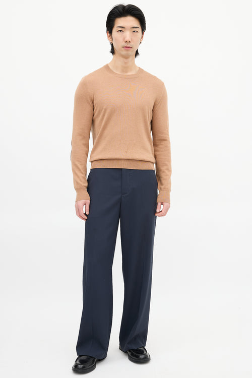 Maison Margiela Brown Wool Knit Sweater