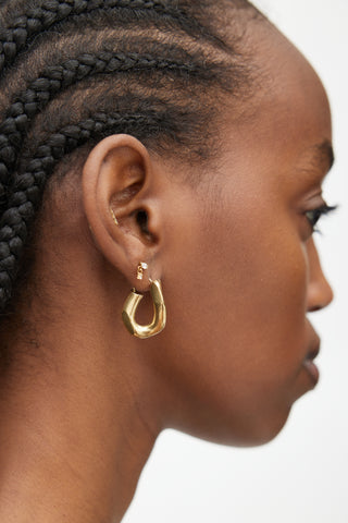 Maison Margiela Gold Thick Hoop Earring