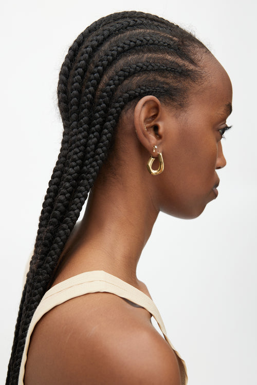 Maison Margiela Gold Thick Hoop Earring