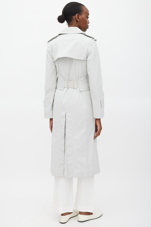 Maison Margiela Grey Belted Trench Coat