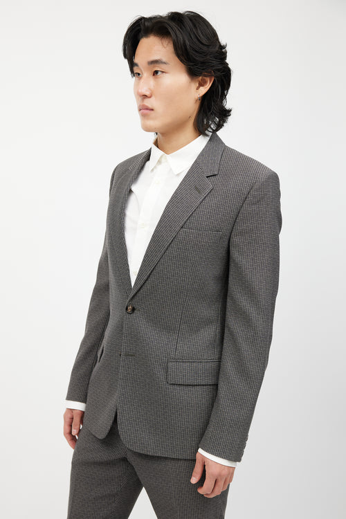 Maison Margiela Grey Geometric Wool Suit