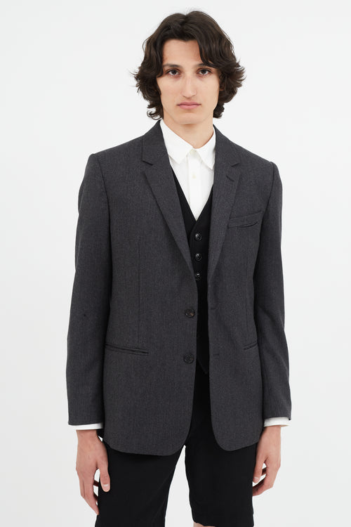 Maison Margiela Grey Wool Blazer