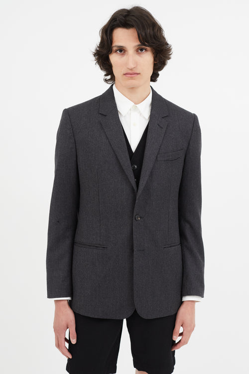 Maison Margiela Grey Wool Blazer