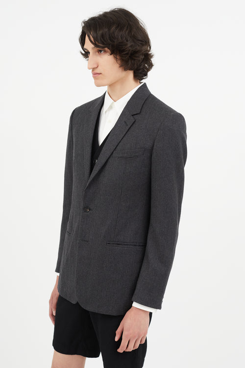 Maison Margiela Grey Wool Blazer