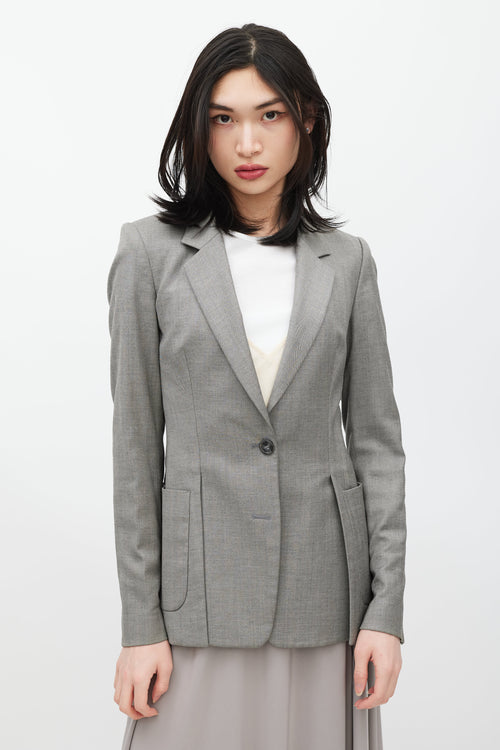 Maison Margiela Grey Wool Blazer