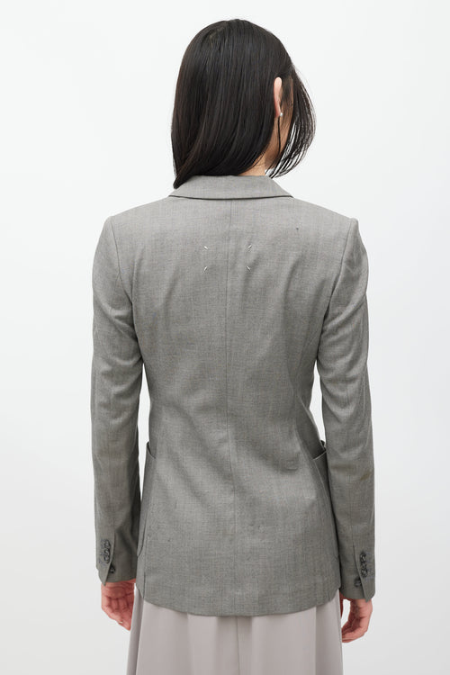 Maison Margiela Grey Wool Blazer