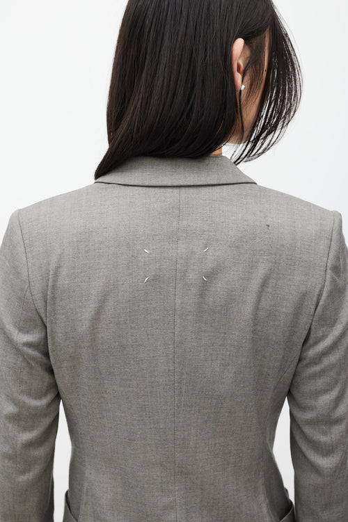 Maison Margiela Grey Wool Blazer