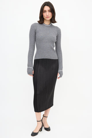 Maison Margiela Ribbed Knit Top