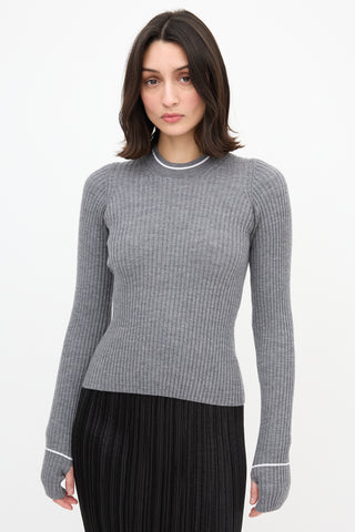 Maison Margiela Ribbed Knit Top