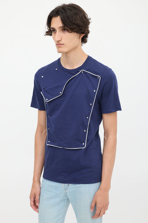 Maison Margiela SS 2008 Navy Panelled T-Shirt