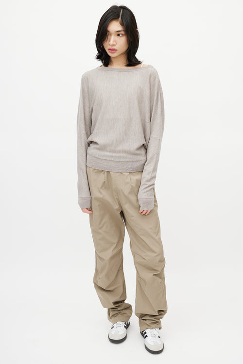 Maison Margiela Taupe Wool Sweater