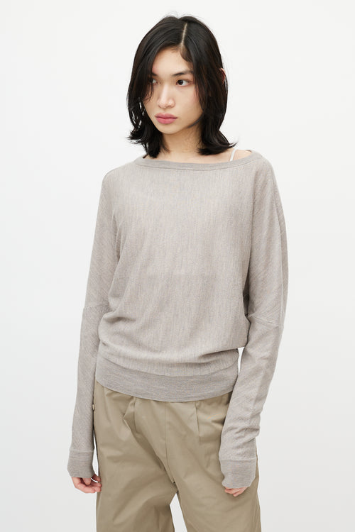 Maison Margiela Taupe Wool Sweater