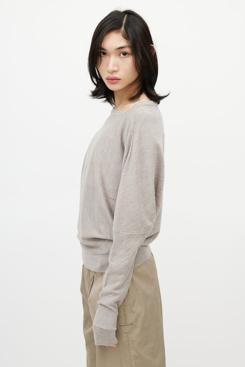 Maison Margiela Taupe Wool Sweater