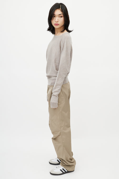 Maison Margiela Taupe Wool Sweater