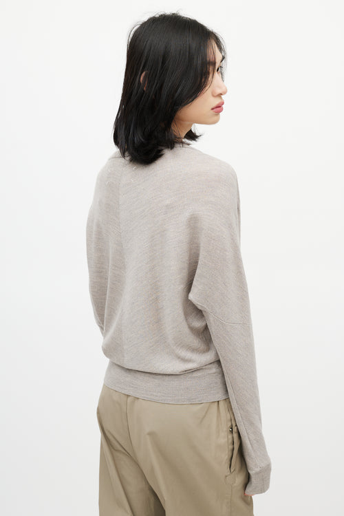 Maison Margiela Taupe Wool Sweater