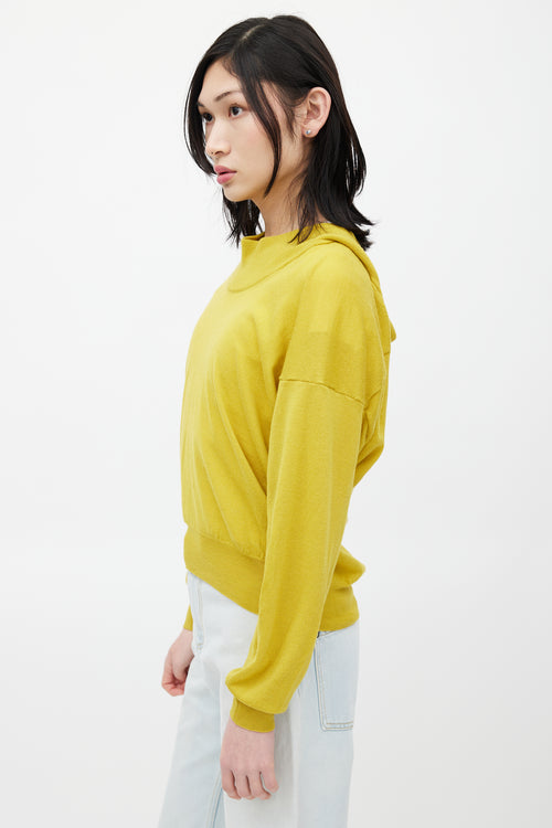 Maison Margiela Yellow Knit Wrap Sweater