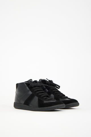 Maison Margiela Black Leather 22 Replica Sneaker