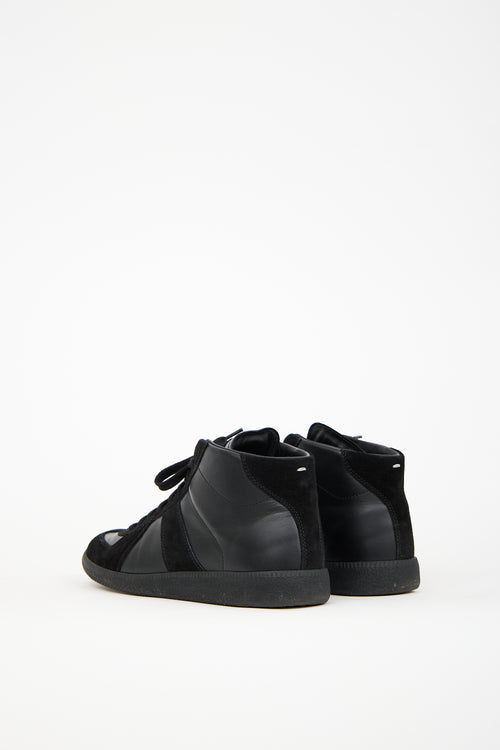 Maison Margiela Black Leather 22 Replica Sneaker