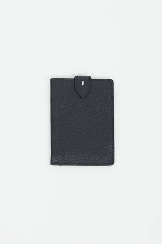 Maison Margiela Black Leather Slip Passport Holder