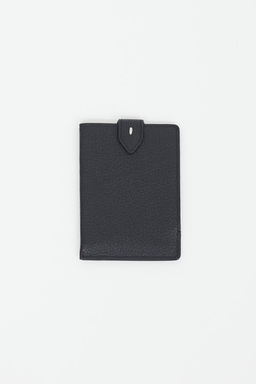 Maison Margiela Black Leather Slip Passport Holder