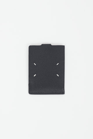 Maison Margiela Black Leather Slip Passport Holder