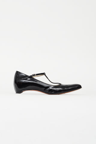 Maison Margiela Black Patent Leather Mary Jane Flat