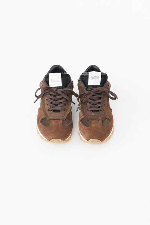 Maison Margiela Brown Suede 50-50 Sneaker