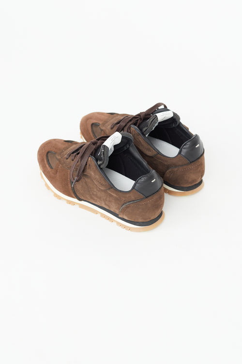 Maison Margiela Brown Suede 50-50 Sneaker