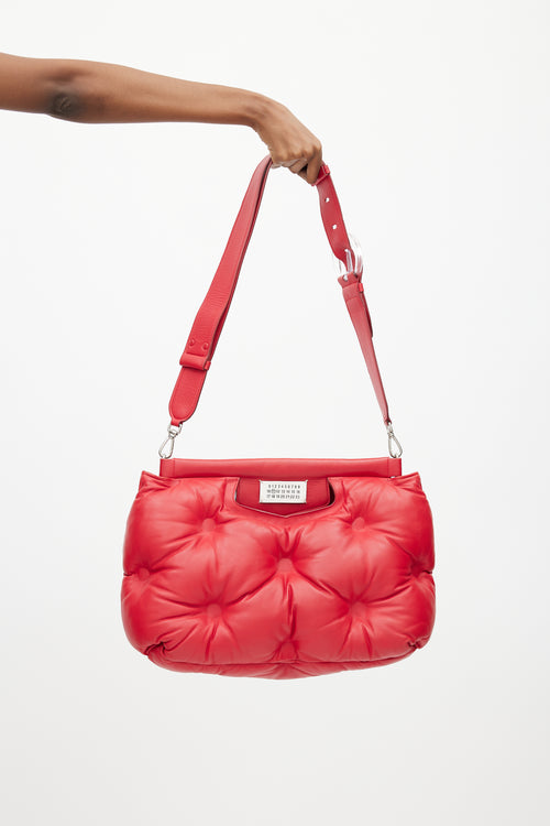 Maison Margiela Red Leather Glam Slam Crossbody Bag