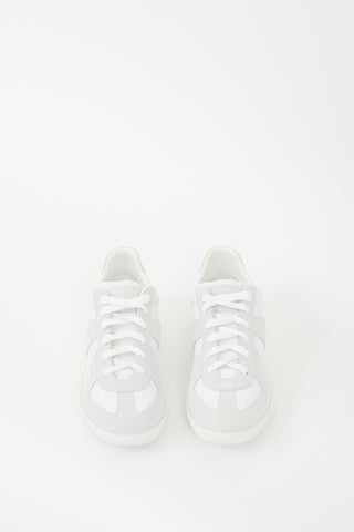 Maison Margiela White 
Grey Leather Replica Sneaker